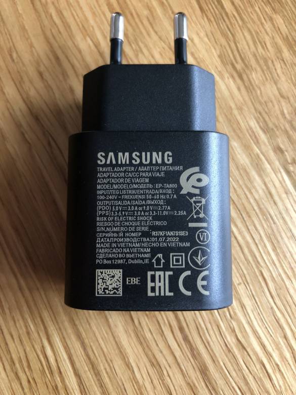 Адаптер для быстрой зарядки Samsung EP-TA800 25Вт Вьетнам - фото фото фото 7
