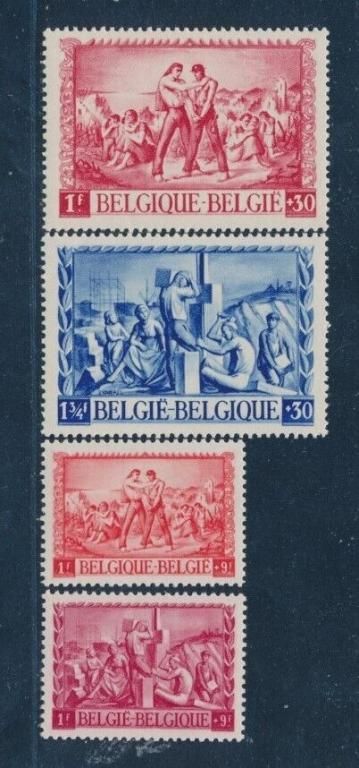 Бельгия Послевоенное восстановление 1945 MNH - фото фото фото 0