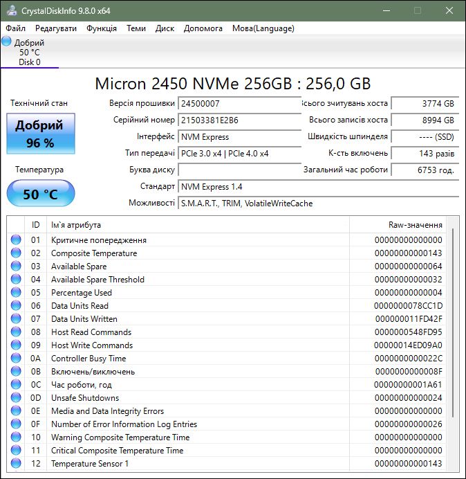 SSD диск M.2 NVMe 256GB Micron 2230 88-99% - фото фото фото 1