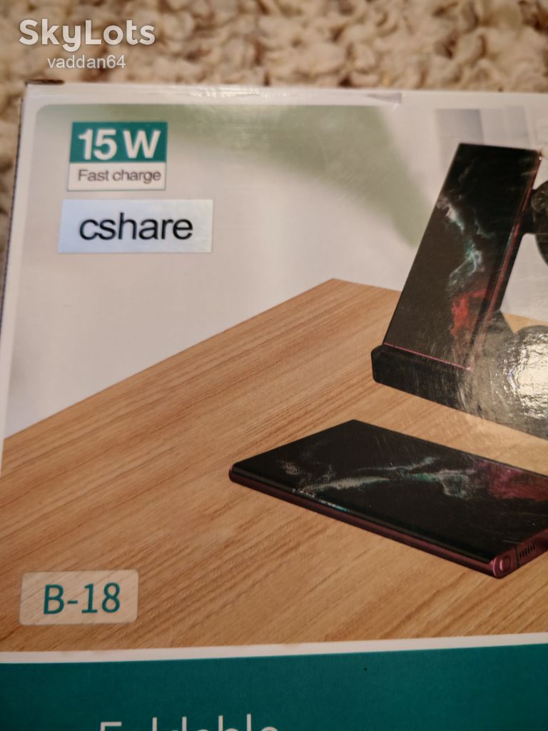 бездротової док-станції Foldable 4-in-1 wireless charger   (Модель: B-18) SAMSUNG S8 - S27Ultra - фото фото фото 1