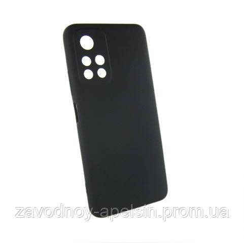 Xiaomi Poco M4 Pro 5G Чехол силиконовый Silicone Cover (черный) - фото фото фото 0