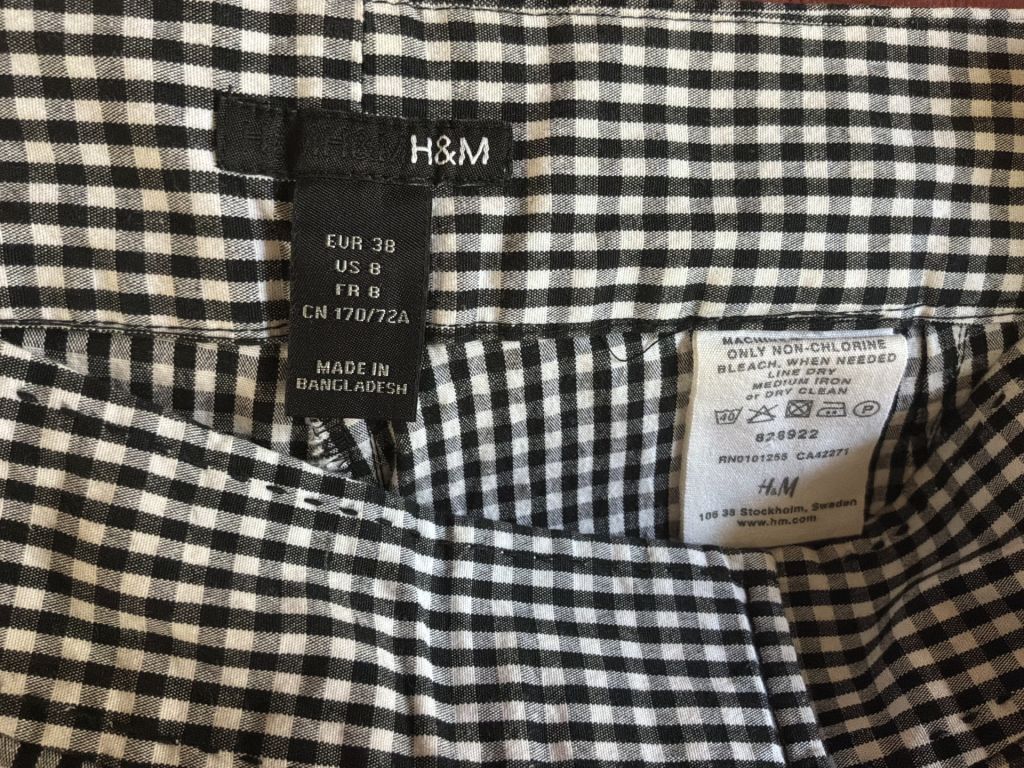 Бриджи черно-белые H&amp;M, р.38/S - фото фото фото 2