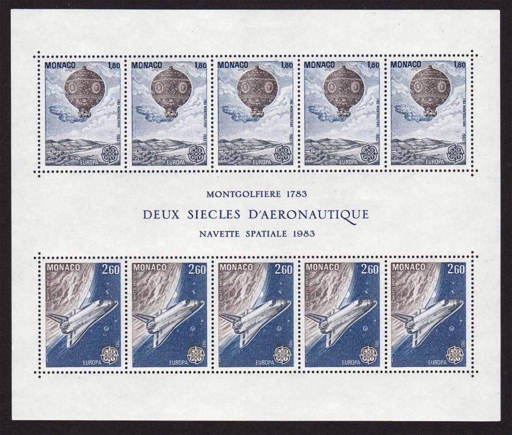 Космос . Монако 1983 г  ** - к/б - фото фото фото 0