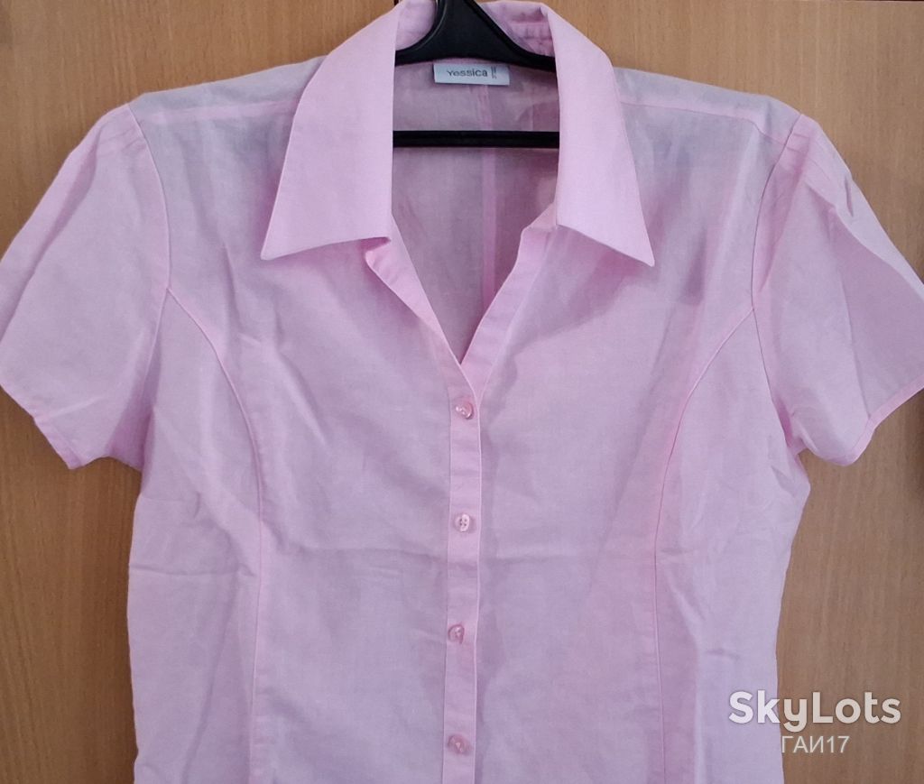 Рубашка от бренда «Yessica»/C&amp;A/Germany/Лен-Хлопок/Color-Pink. - фото фото фото 4