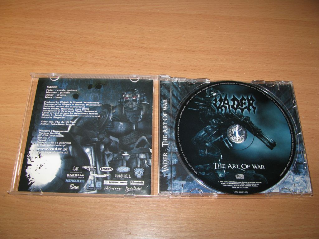 VADER - The Art Of War  (2006 CD-Maximum SIGNED by Peter) - фото фото фото 1