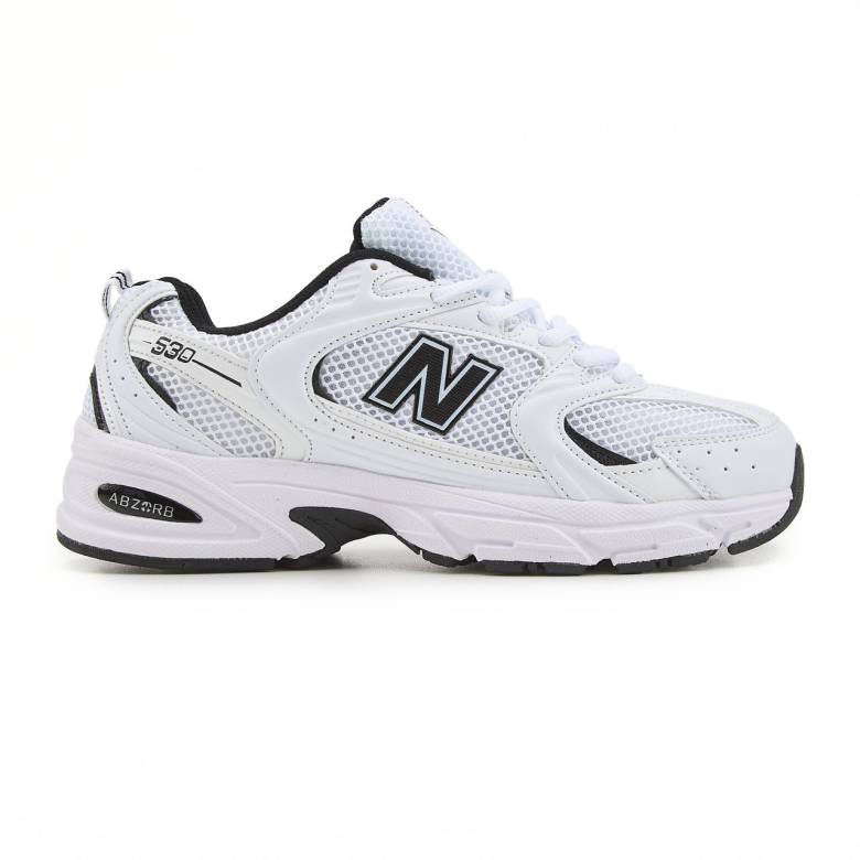 New Balance 530 White Black Logo v2 39 - фото фото фото 0