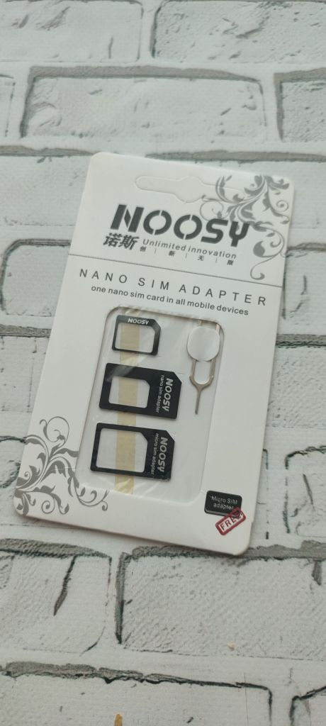 Перехідник адаптер для сім SIM-карт NOOSY Nano SIM Adapter, три комплекта - фото фото фото 1