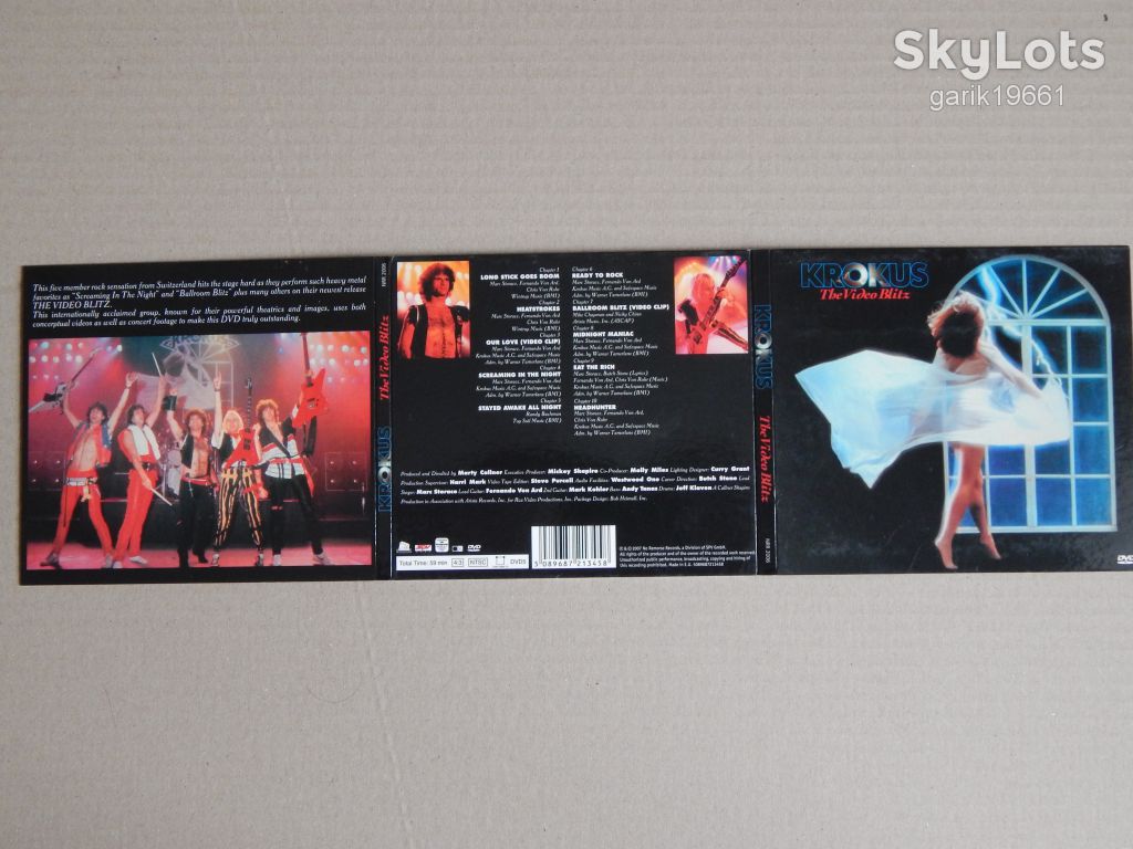 Krokus ‎– The Video Blitz (DVD, Unofficial Release, Digipack) - фото фото фото 3