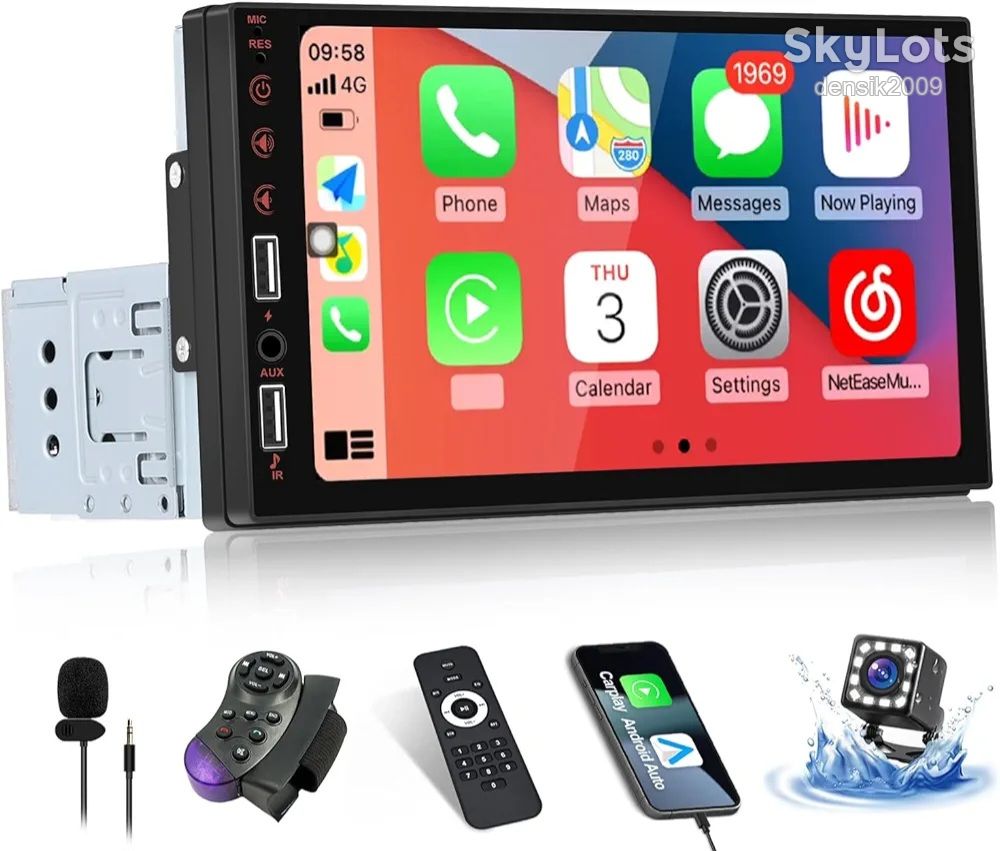 Автомагнітола SIXWIN Bluetooth 5.0/FM/USB/AUX/SD/AUX-in/Mirror Link + Mircphone. Екран 7". Брак. - фото фото фото 0
