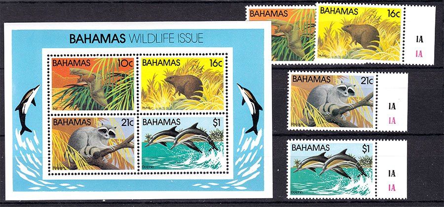NM Фауна  Багамы / Bahamas  1982 г MNH - блок + марки - фото фото фото 0