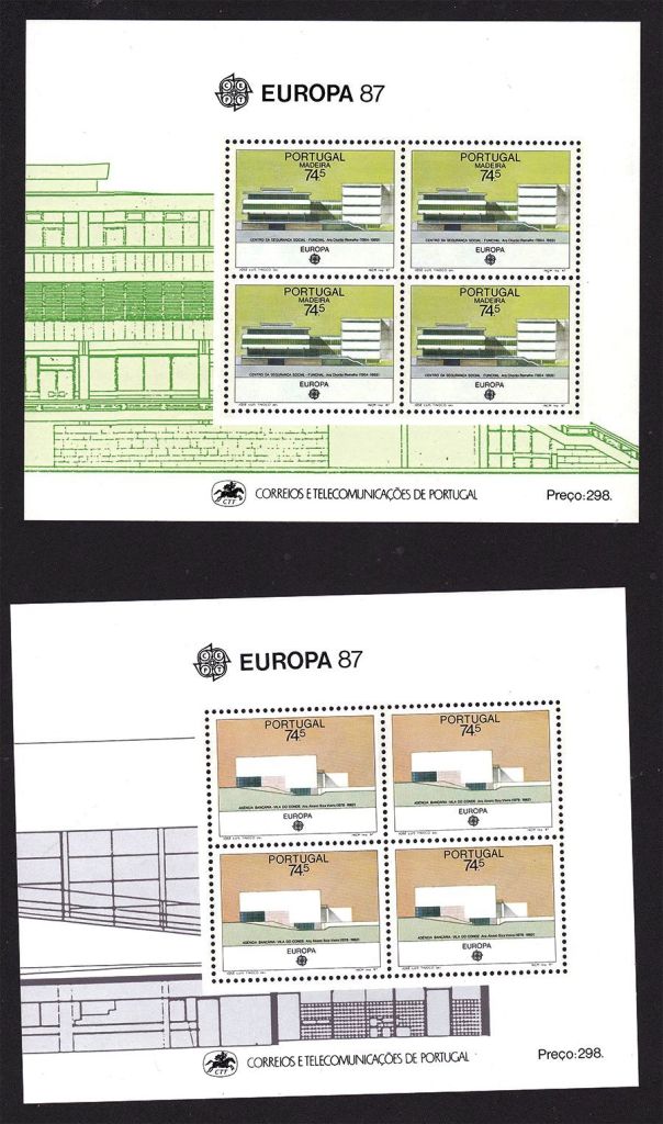 ZM Португалия 1987 г  MNH - 2а блока - фото фото фото 0