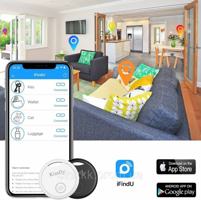 Bluetooth трекер Kimfly поиск телефона сумки и прочего - фото фото фото 3
