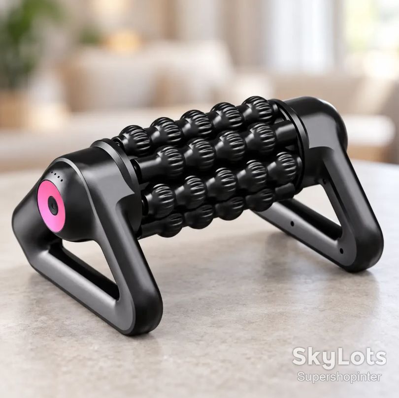 Роликовый массажер, USB, 1800мАч, SL-525, Черный / Антицеллюлитный массажер / Вибромассажер для тела / Массажный ролик - фото фото фото 2