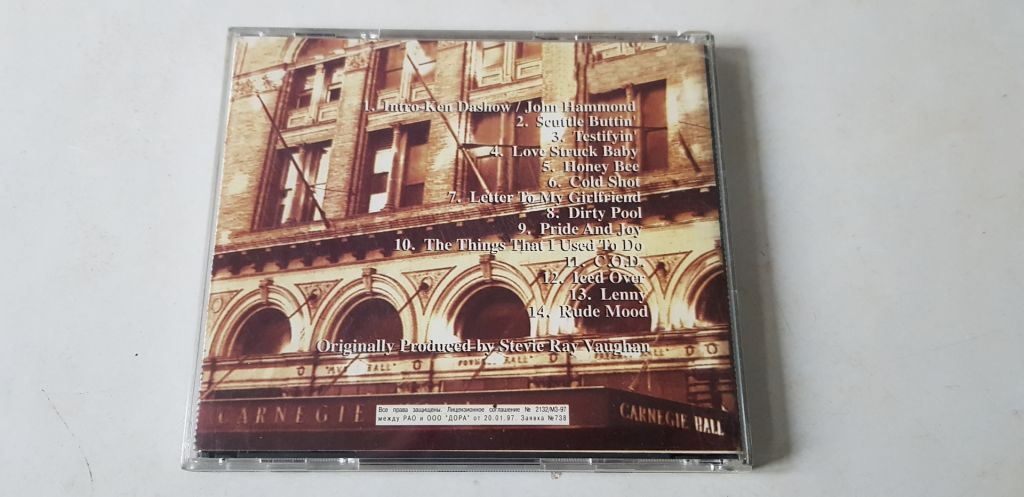 Stevie Ray Vaughan And DT Live At Carnegie Hall - фото фото фото 1