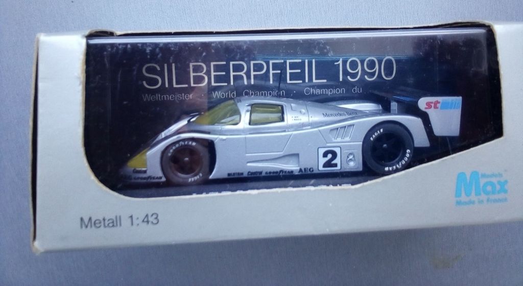 MAX MODELS 1:43 MERCEDES C11 #2, 1990 SILBERPFEIL - фото фото фото 0