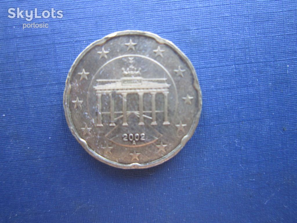 Монета 20 евроцентов Германия 2002 А - фото фото фото 0
