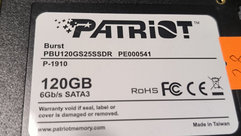 Диск SSD PATRIOT BURST ELITE PBE120GS25SSDR 120GB №28 - фото фото фото 2