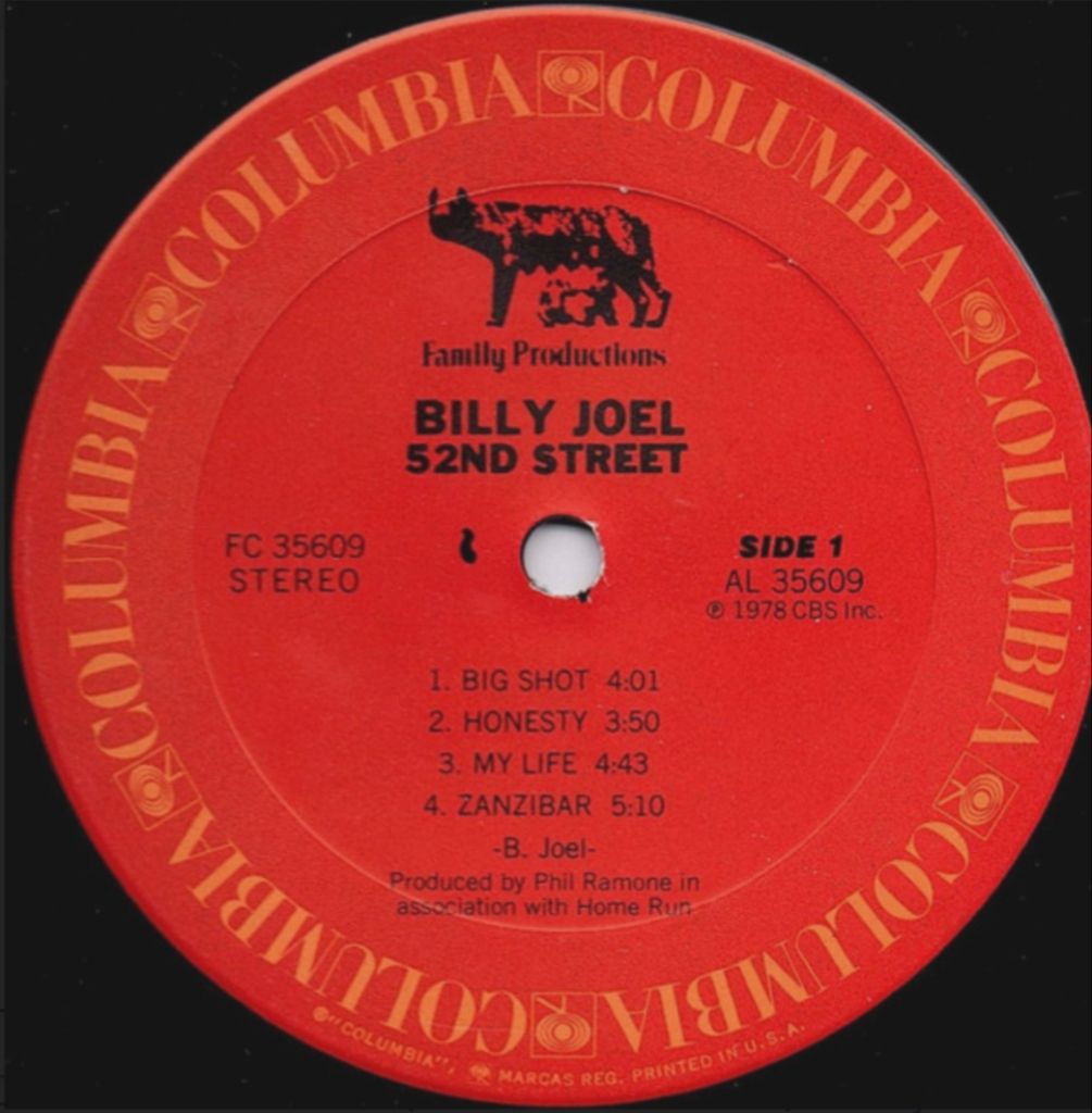 Billy Joel - 52nd Street - 1978.   (LP). 12. Vinyl. Пластинка. U.S.A. - фото фото фото 4