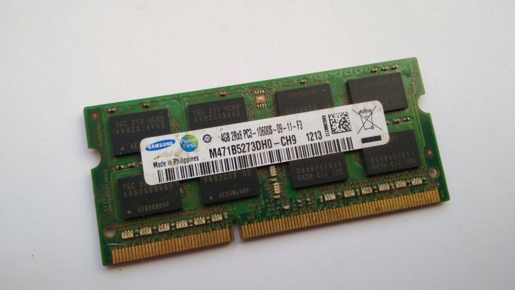 Samsung SODIMM DDR3 4Gb 1333MHz PC3-10600 M471B5273DH0-CH9 - фото фото фото 0