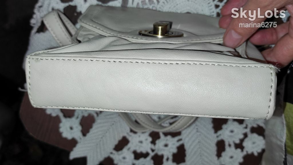 Шкіряна нюдова сумка crossbody - фото фото фото 3