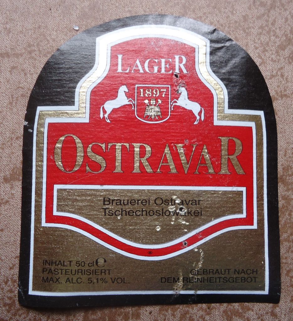 Пивные этикетки  Ostravar   Чехия - фото фото фото 0