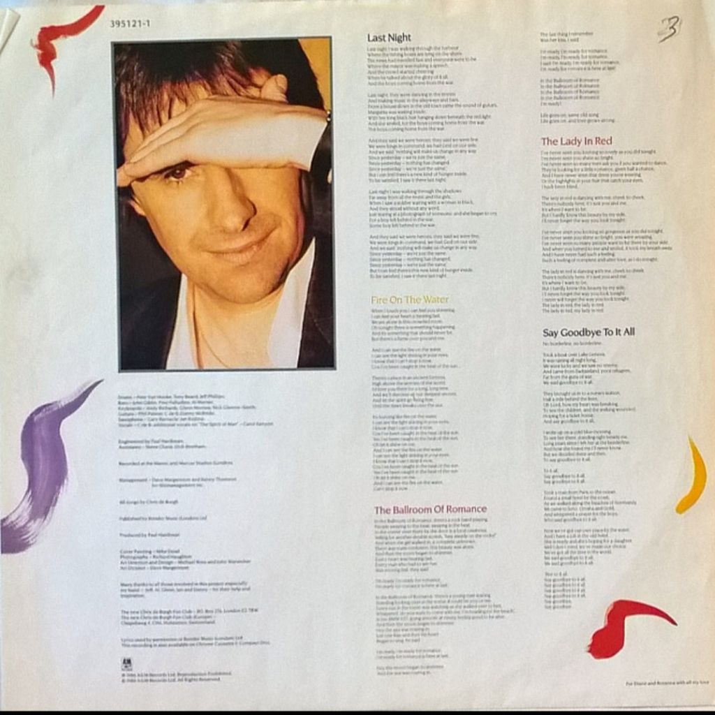 Chris De Burgh - Into The Light -1986.  (LP). 12. Vinyl. Пластинка. Germany. - фото фото фото 3