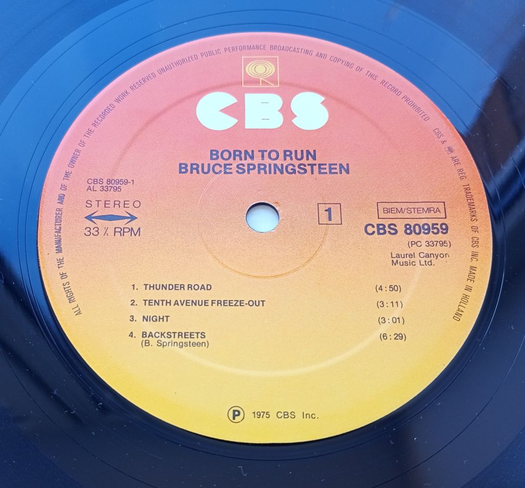 BRUCE SPRINGSTEEN  Born To Run LP VG++/VG - фото фото фото 3
