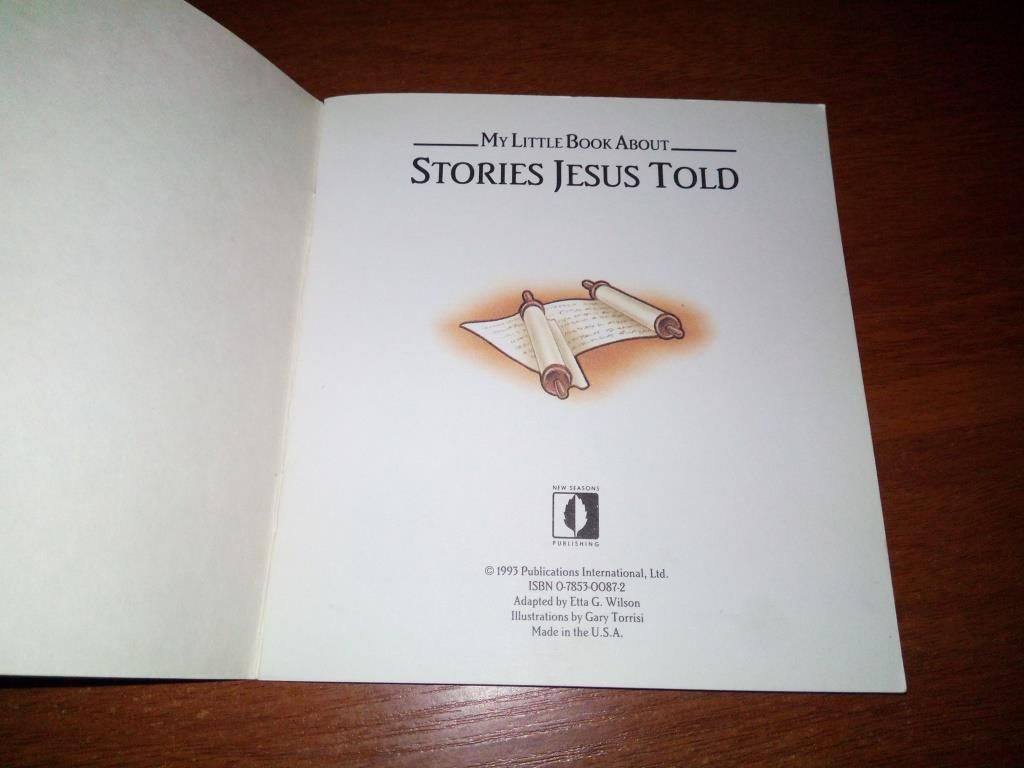 My little Book About STORIES JESUS TOLD - фото фото фото 1