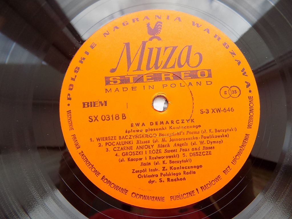 Виниловая пластинка Ewa Demarczyk Эва Демарчик Производство Польша Muza - фото фото фото 4