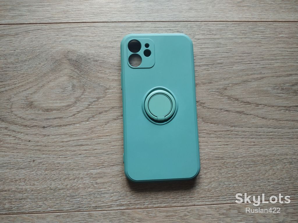 Чехол з мікрофіброю на iPhone 12 чохол кільце підставка - фото фото фото 1