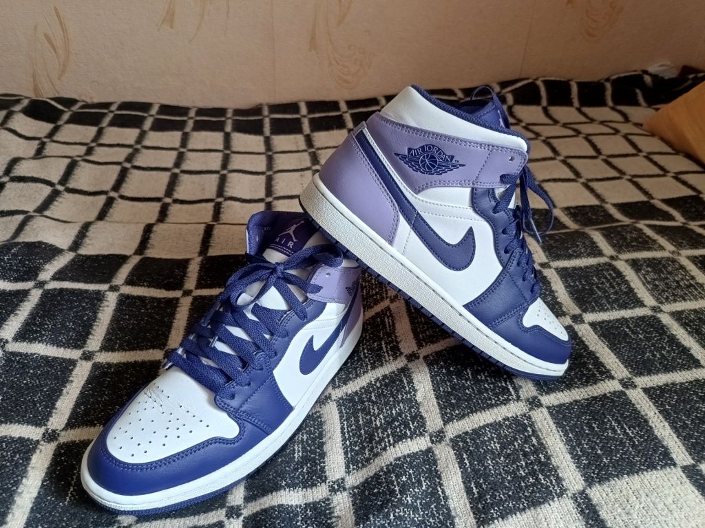 Кросівки Jordan 1 Mid Blueberry - фото фото фото 0