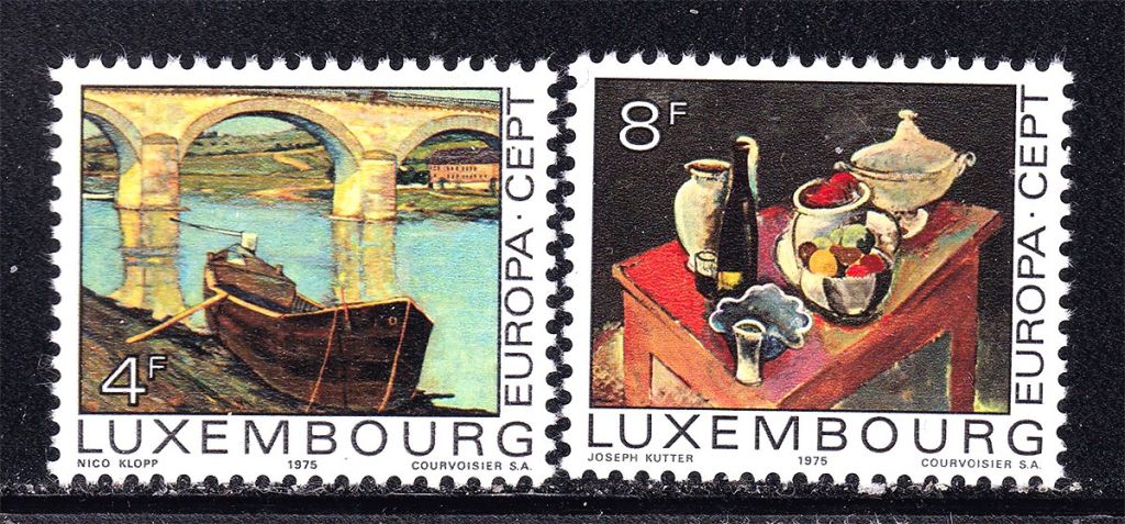Люксембург  1975 г  MNH -  EUROPA CEPT - искусство - фото фото фото 0