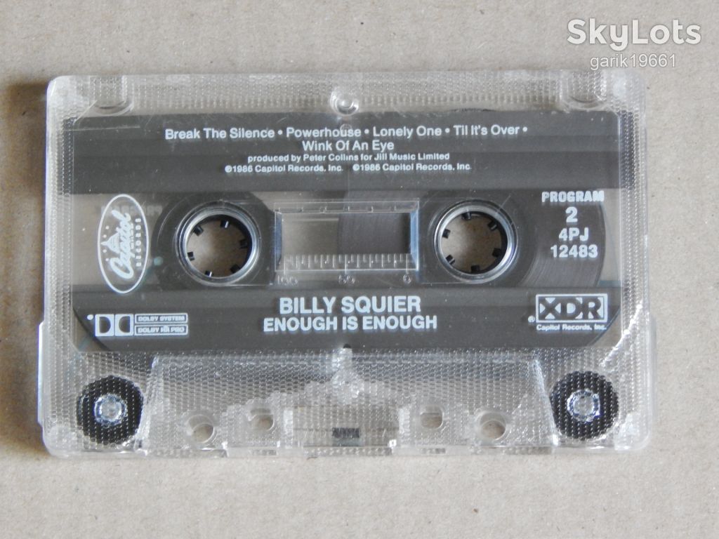 Billy Squier ‎– Enough Is Enough  (Capitol Records ‎– 4PJ-12483, US) - фото фото фото 3