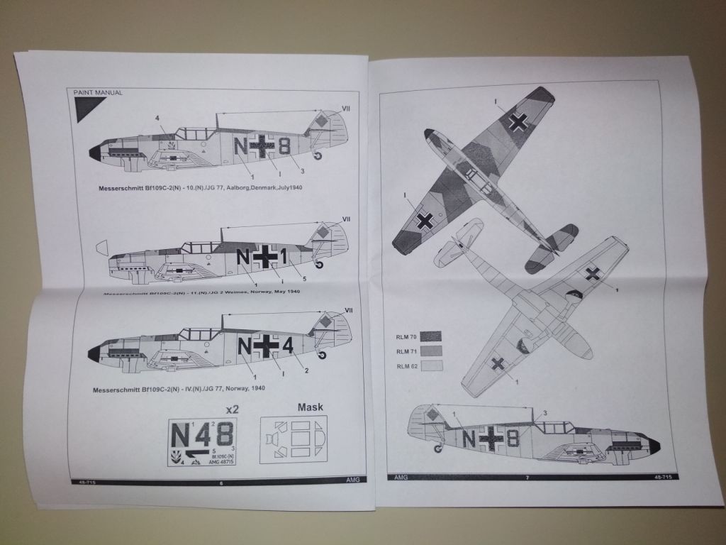 AMG 48715 Messerschmitt Bf.109C-2   (N) Night Fighter, 1/48 масштаб - фото фото фото 1