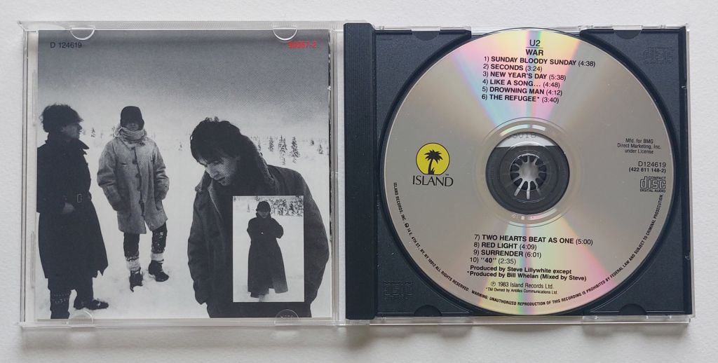 U2  “War”, 1983, USA, Island Records  , 1CD, Б/У - фото фото фото 1