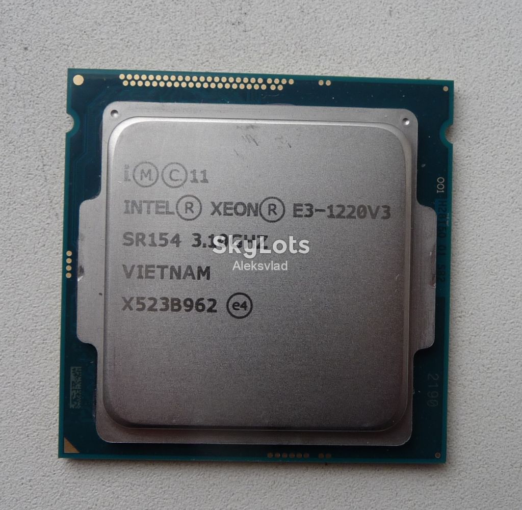 Intel Xeon E3-1220 v3    8МБ, 3,10-3,5 ГГц  Socket 1150    аналог I5 4440 - фото фото фото 1