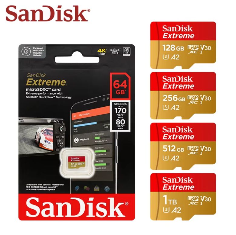 Original sandisk extreme, карта пам&amp;x27;яті micro sdxc. - фото фото фото 1