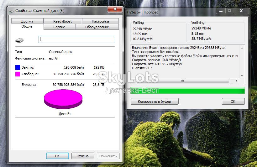 Тест H2testw! USB Flash USB флешка 32 GB SanDisk         (669) - фото фото фото 4