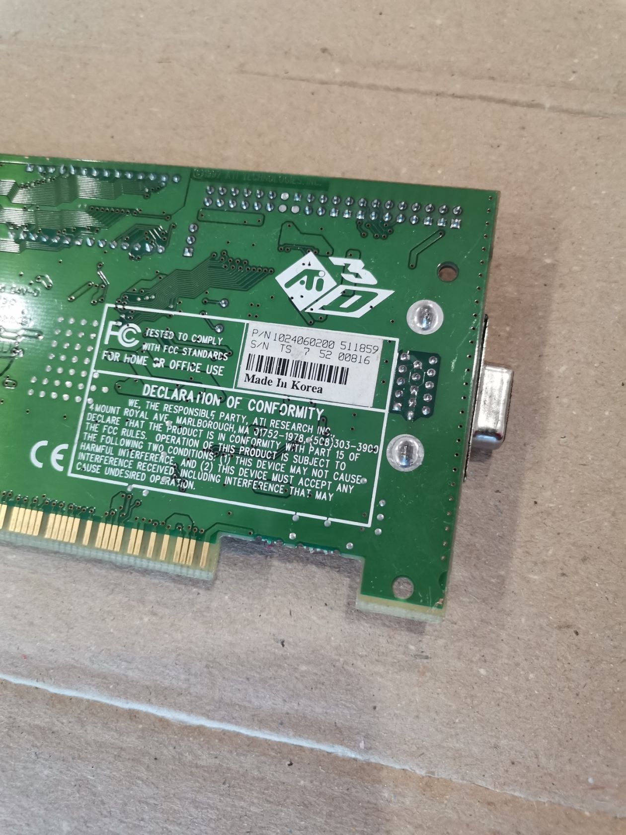 Видеокарта ATI Rage II +DVD PCI - фото фото фото 5