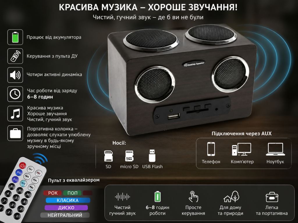 Портативна колонкa MP3 Sound Box - фото фото фото 7