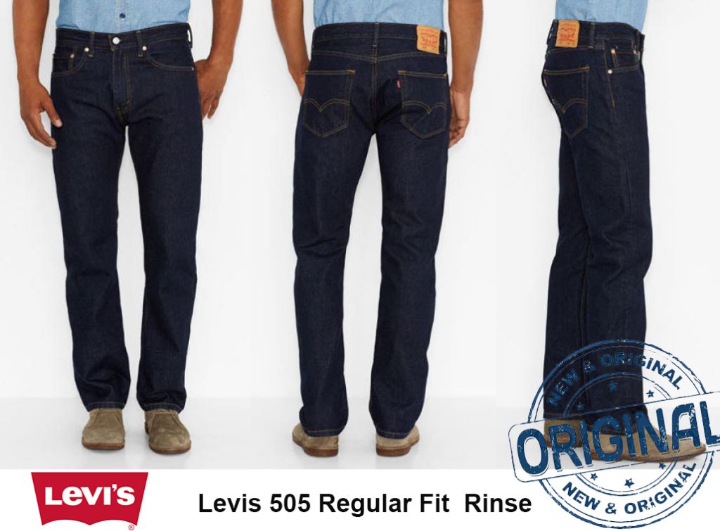 Джинси Levis 505 Regular Fit  Rinse original, нові - фото фото фото 1