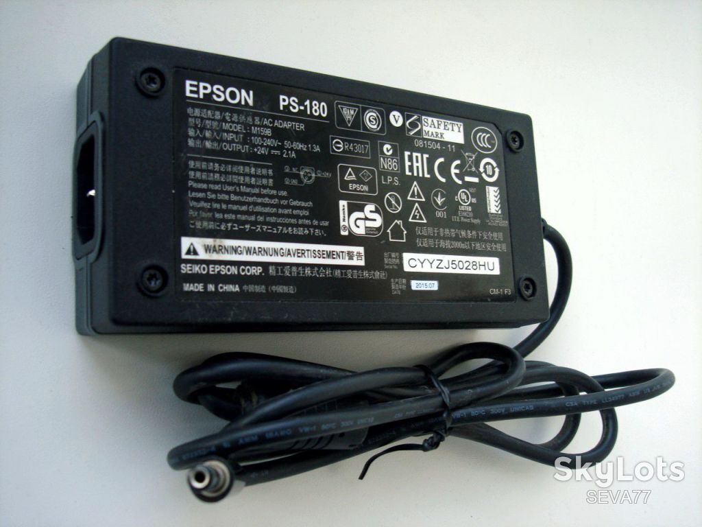 Універсальний блок живлення Epson PS-180 24В -2,1А - фото фото фото 0