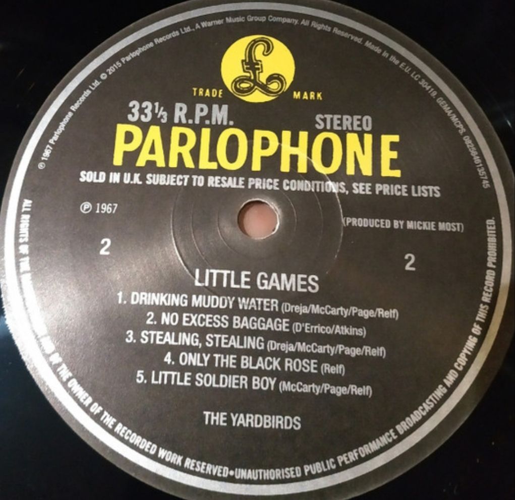 The Yardbirds - Little Games - 1967.  (LP). 12. Vinyl. Пластинка. Europe. S/S - фото фото фото 3