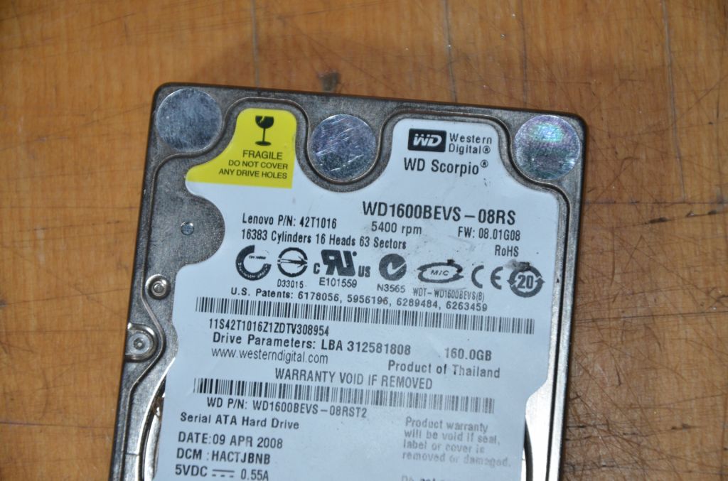 Жорсткий диск 2.5" WD 160GB Sata!! МегаSALE! - фото фото фото 1