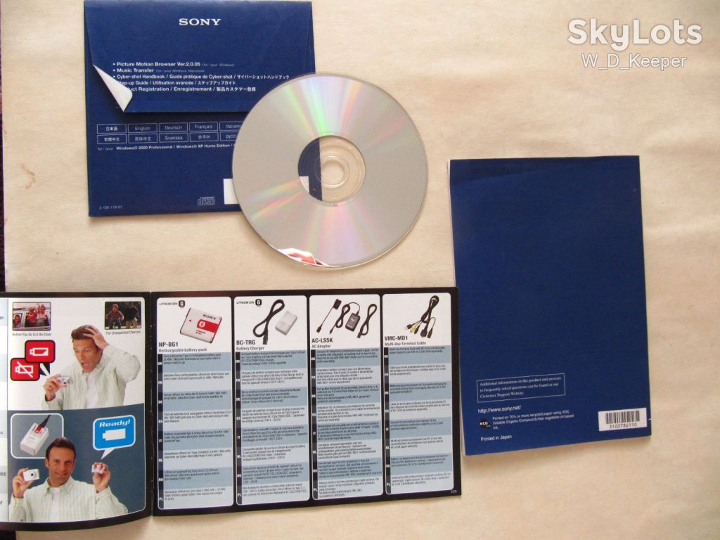 Sony Cyber-Shot DSC-T20 DSC-T25 оригінальні мануали та диск - фото фото фото 1