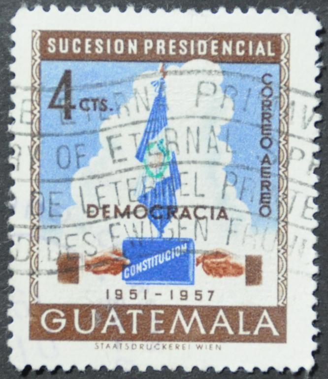 Гватемала Флаг Эмблема 1953 - фото фото фото 0