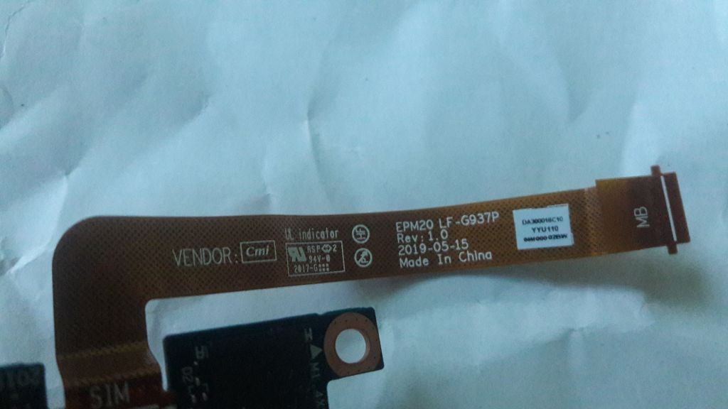 Модуль sim-карты со шлейфом HP Elite X2 G4 - фото фото фото 2