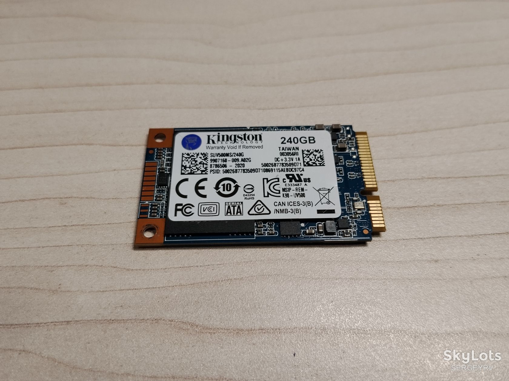 SSD накопичувач KINGSTON SUV500MS240G 240GB msata - фото фото фото 0