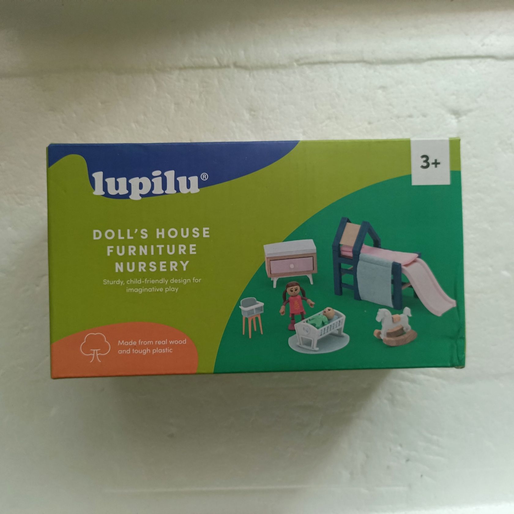 Дерев'яні меблі для лялькового будиночка Lupilu                          (Дитяча кімната / Nursery) - фото фото фото 2