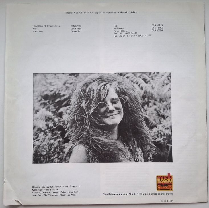Janis Joplin - Starsound Collection - 1968-70.   (LP). 12. Vinyl. Пластинка. Netherlands. - фото фото фото 4